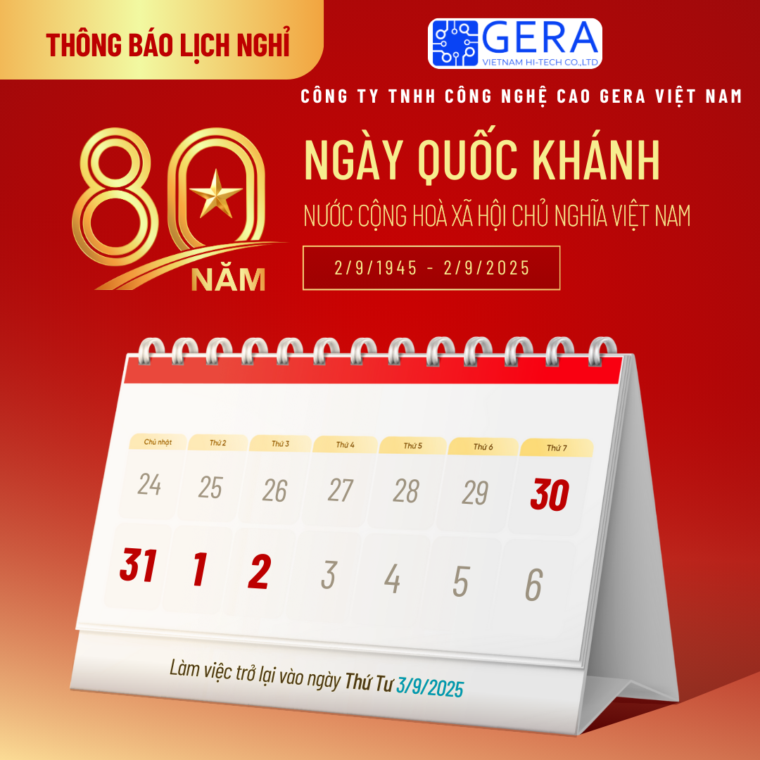GERA VIETNAM HIGH TECHNOLOGY CO., LTD ANNOUNCES HOLIDAY SEPTEMBER 2, 2025